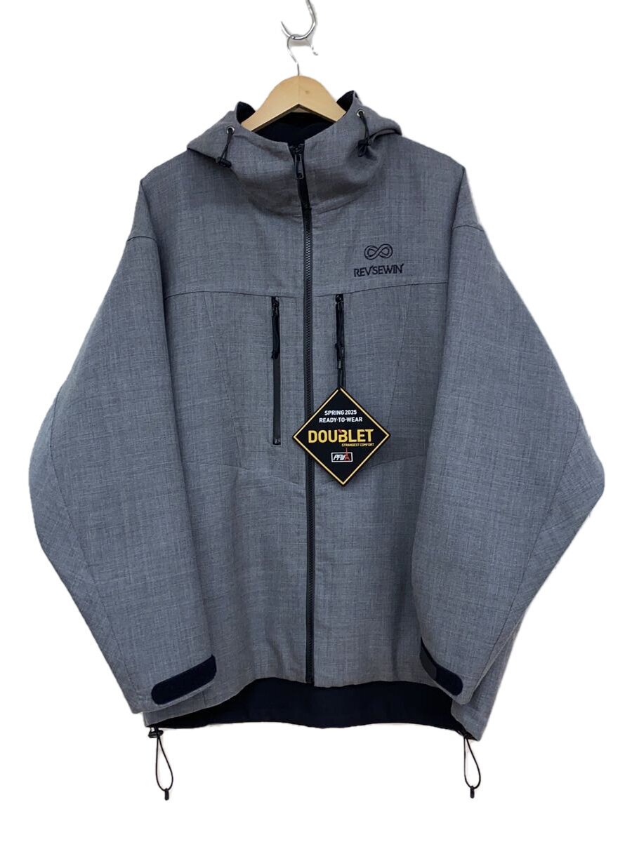 【中古】doublet◆25SS/REVERSIBLE SEWING MOUNTAIN PARKA/M/羊毛/GRY【メンズウェア】