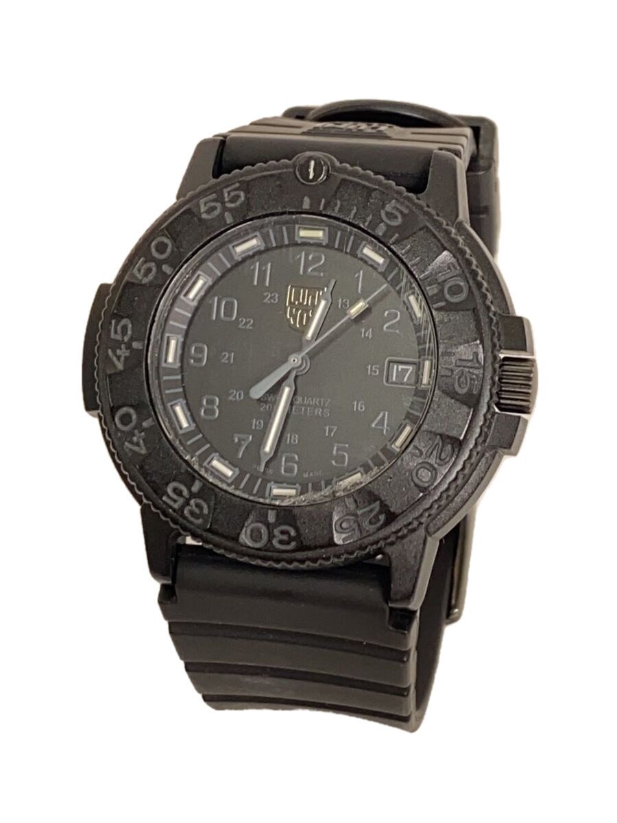 【中古】LUMINOX◆クォーツ腕時計/アナログ/ラバー/BLK【服飾雑貨他】|2nd STREET 店
