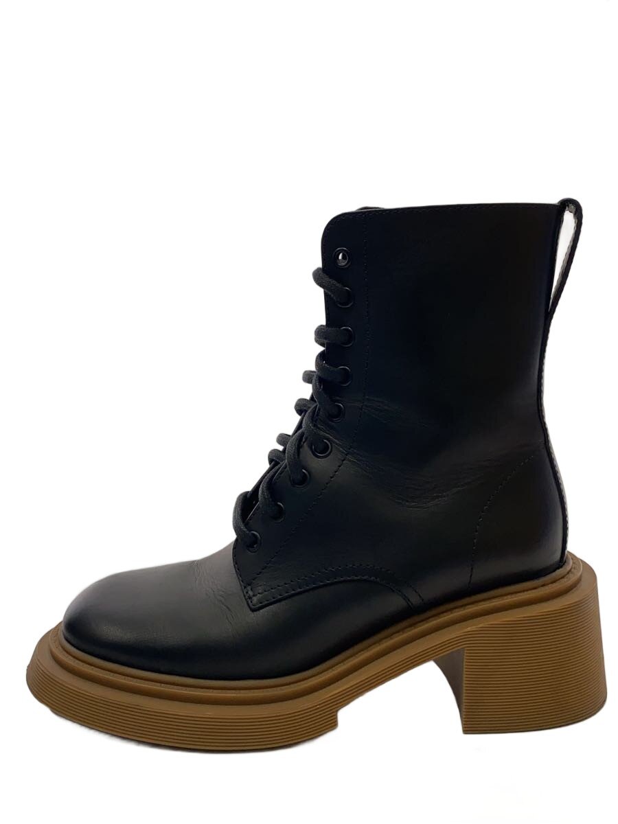 【中古】LOEWE◆ブーツ/37/BLK/なめし革/862205【シューズ】