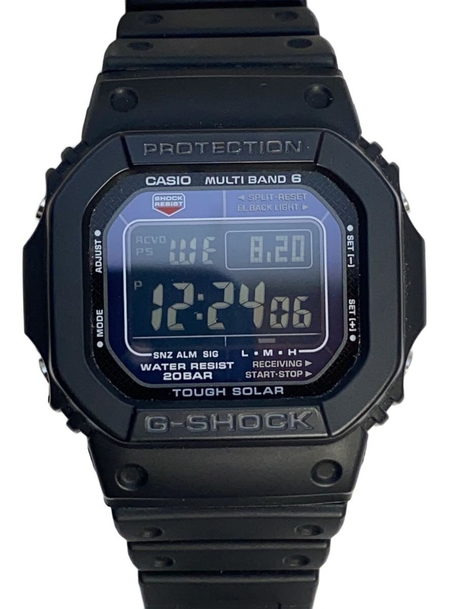 【中古】CASIO◆ソーラーウオッチ_G-SHOCK/デジタル/--/BLK/BLK【服飾雑貨他】