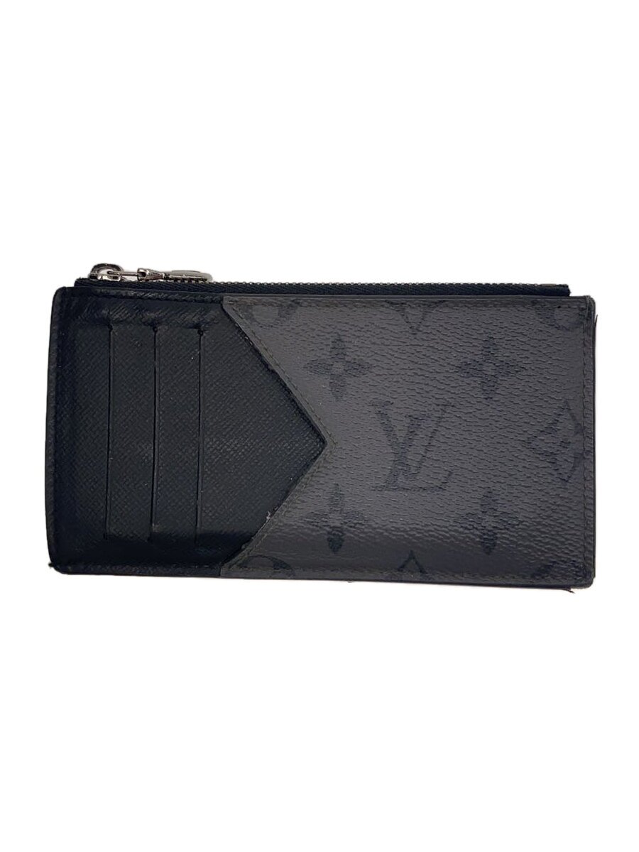 【中古】LOUIS VUITTON◆コイン・カード・ホルダー_モノグラム・エクリプス・リバース_GRY/PVC/BLK/総柄/M69533//【服飾雑貨他】