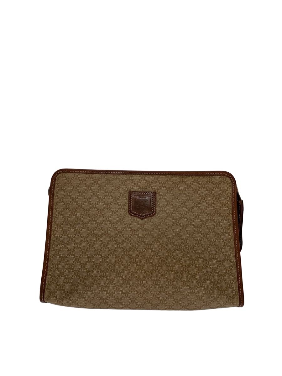 【中古】CELINE◆クラッチペダル御徒面子/--/BEG/総柄/m07//【御徒面子】