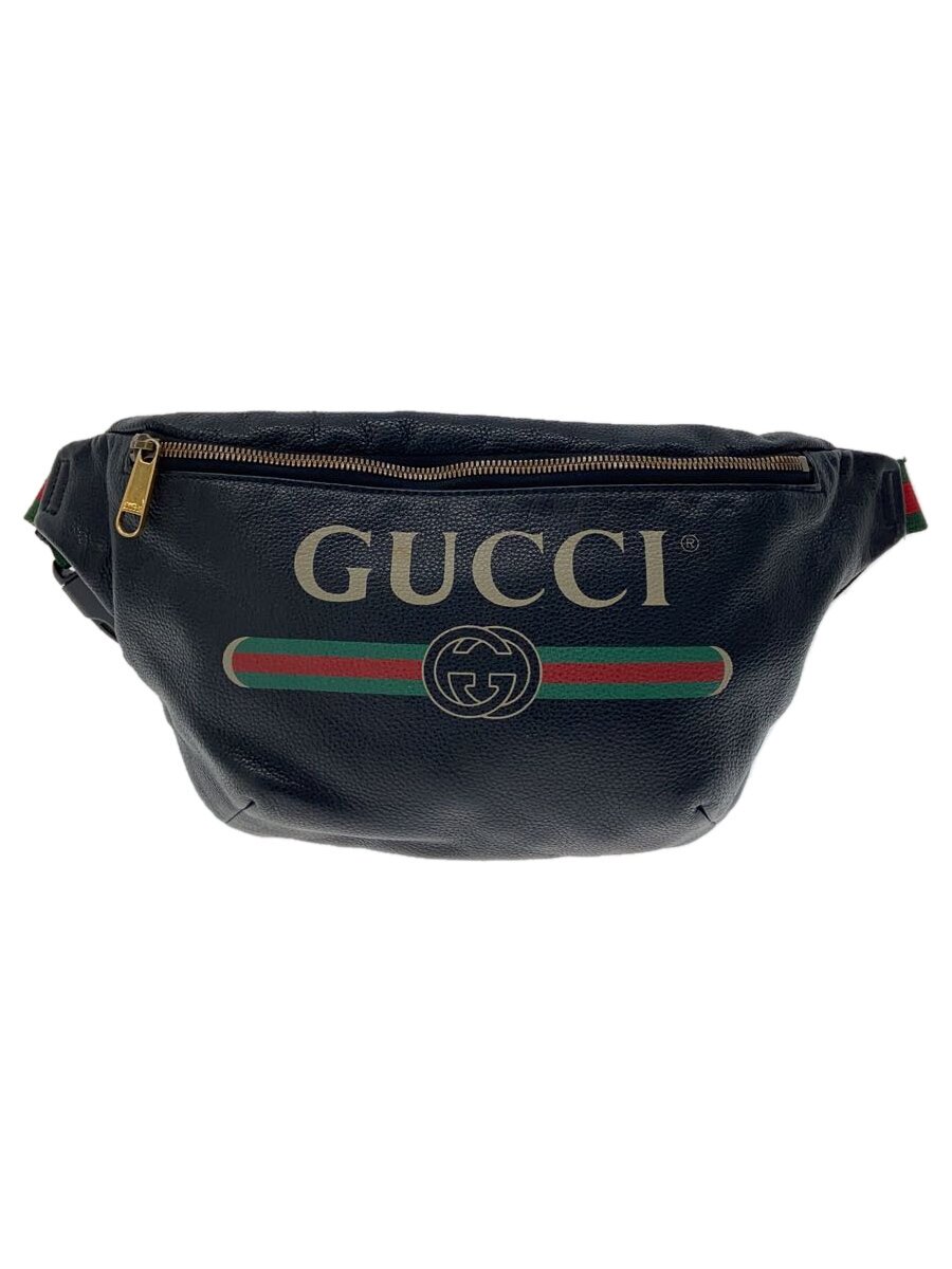 【中古】GUCCI◆GUCCI刷り上げる/酉の方角御徒面子/なめし革/黒いこと/黒/493869【御徒面子】