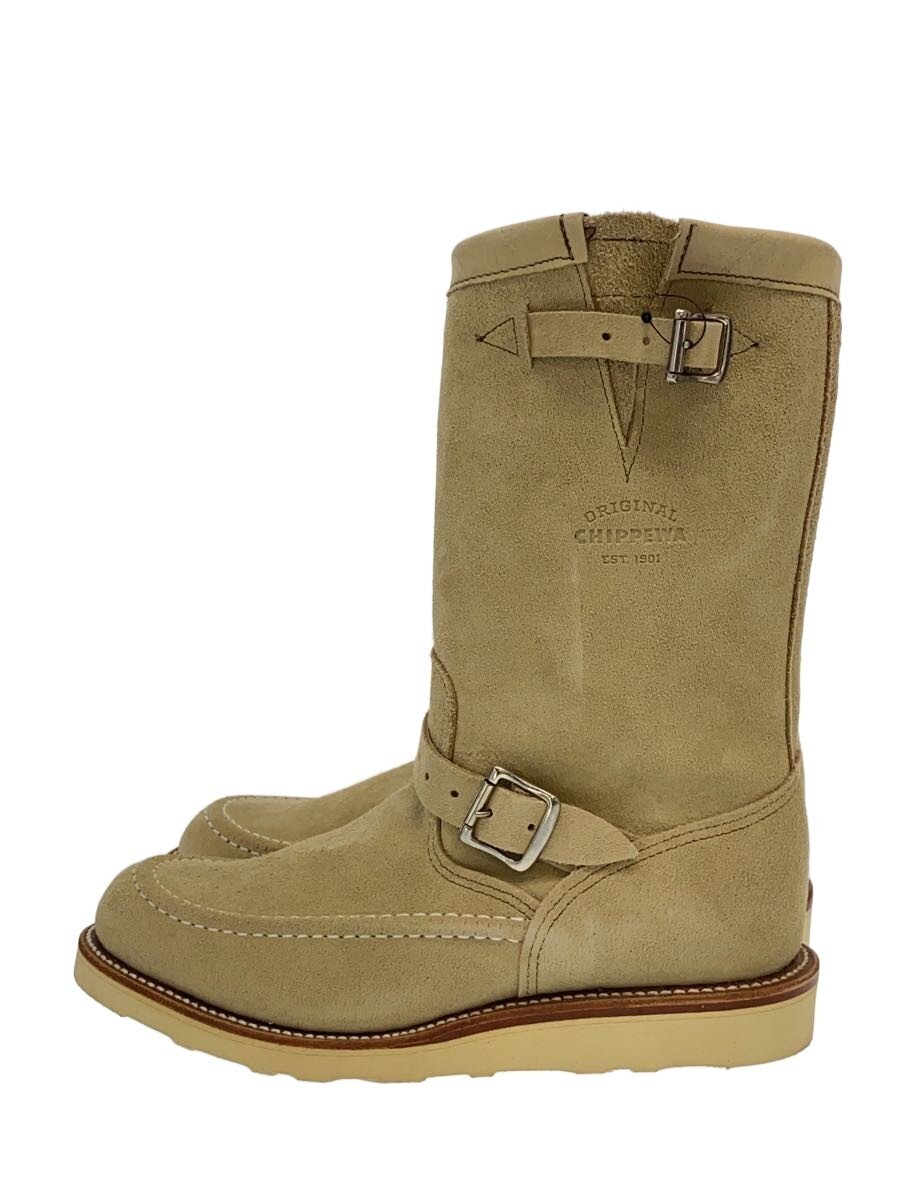 【中古】CHIPPEWA◆エンジニアブーツ/25.5cm/CRM/スウェード/1901M02//【シューズ】|2nd STREET 店