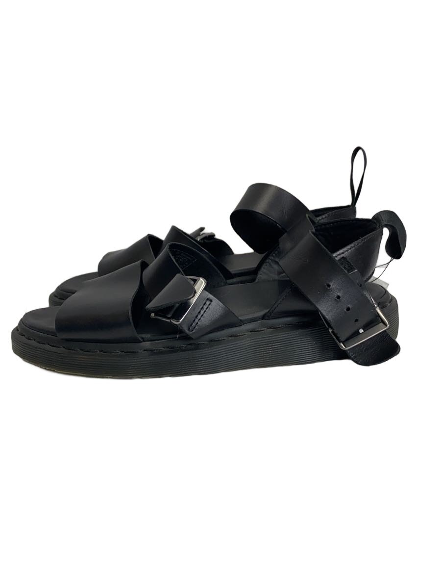 【中古】Dr.Martens◆サンダル/UK8/BLK【シューズ】