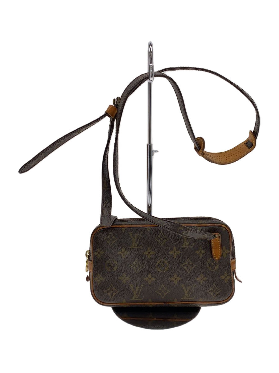 【中古】LOUIS VUITTON◆ポシェット・マルリー・バンドリエール_モノグラム・キャンバス_BRW/PVC/BRW//【バッグ】|2nd STREET 店