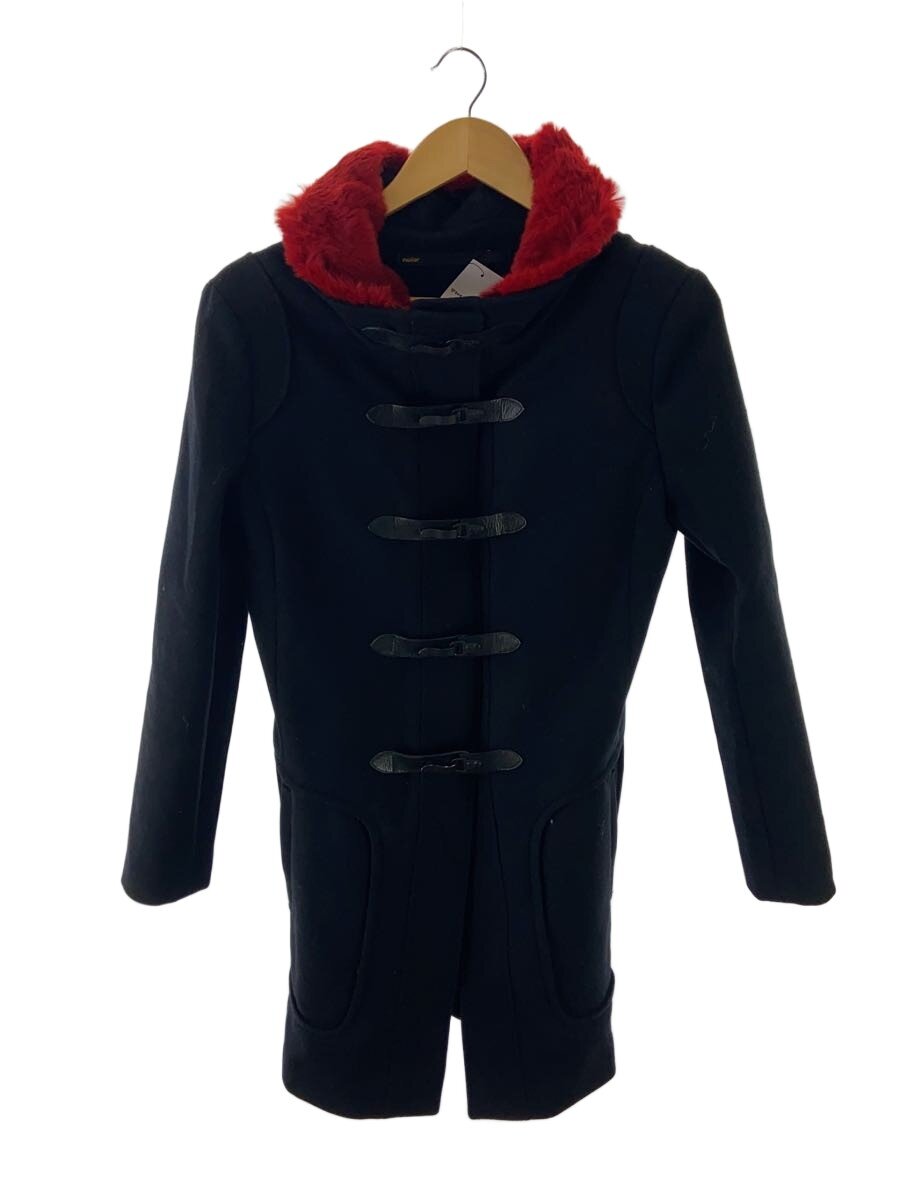 【中古】muller of yoshiokubo◆厚地の外套/38/羊毛/BLK【レディースお召しもの】