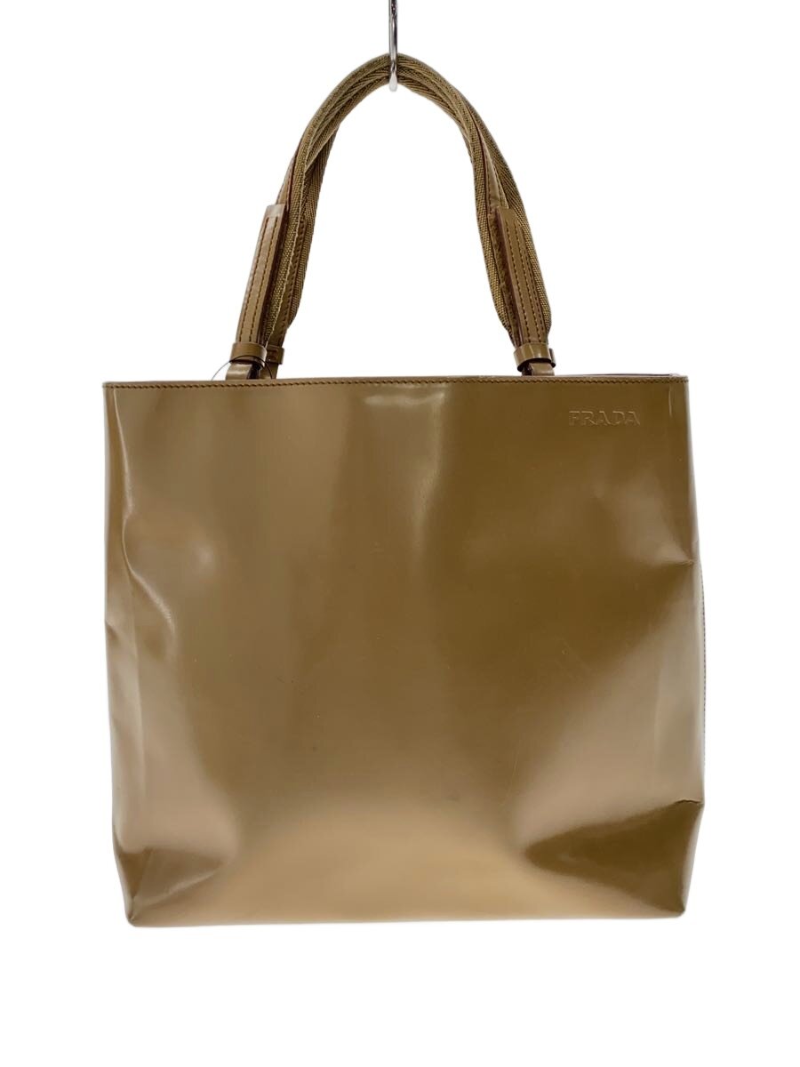 【中古】PRADA◆御徒面子/--/BEG/無地【御徒面子】