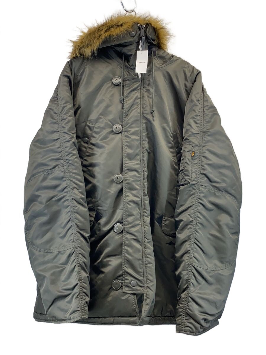 【中古】ALPHA INDUSTRIES◆フライトジャケット/3L/ナイロン/KHK/20094-8277【メンズウェア】｜2ｎｄ STREET 店