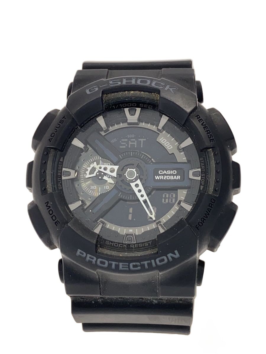 【中古】CASIO◆石英ウォッチ・G-SHOCK/デジアナ/思われ人/BLK/BLK【服飾雑貨他】