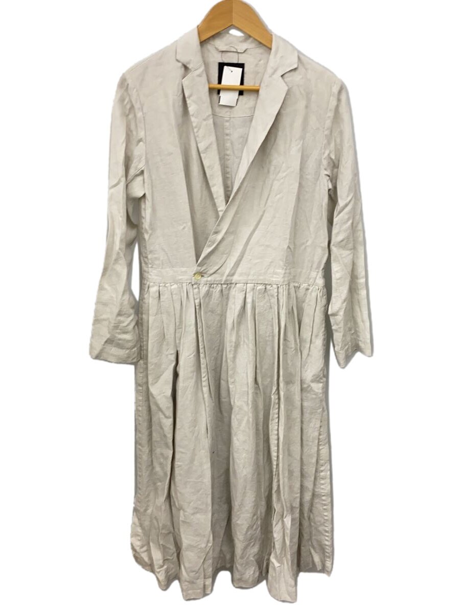 【中古】PAS DE CALAIS◆長袖衣装/36/リネン/WHT/9005-520【レディース御召しもの】