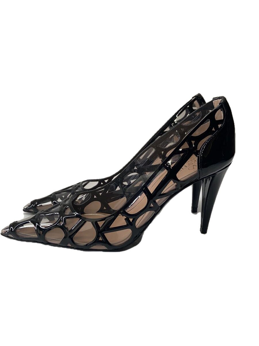 【中古】VALENTINO◆トワル/イコノグラフ/パンプス/36/BLK/黒/エナメル//【シューズ】