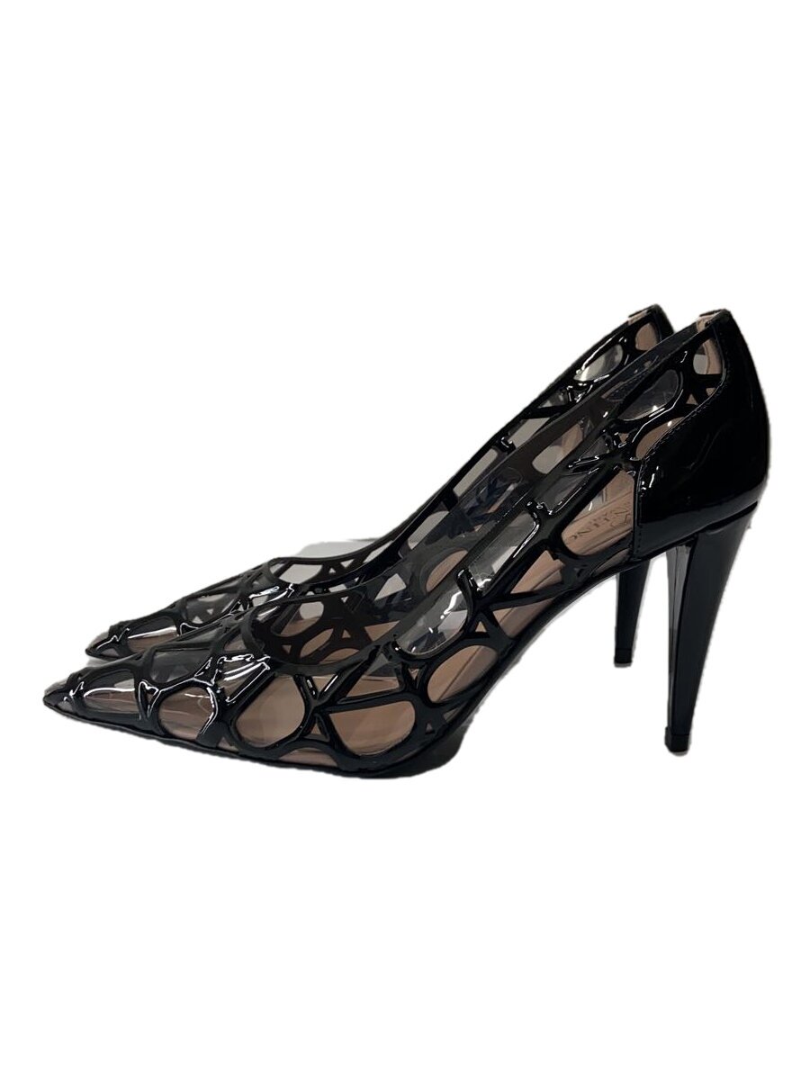 【中古】VALENTINO◆トワル/イコノグラフ/パンプス/36.5/BLK/黒/エナメル//【シューズ】