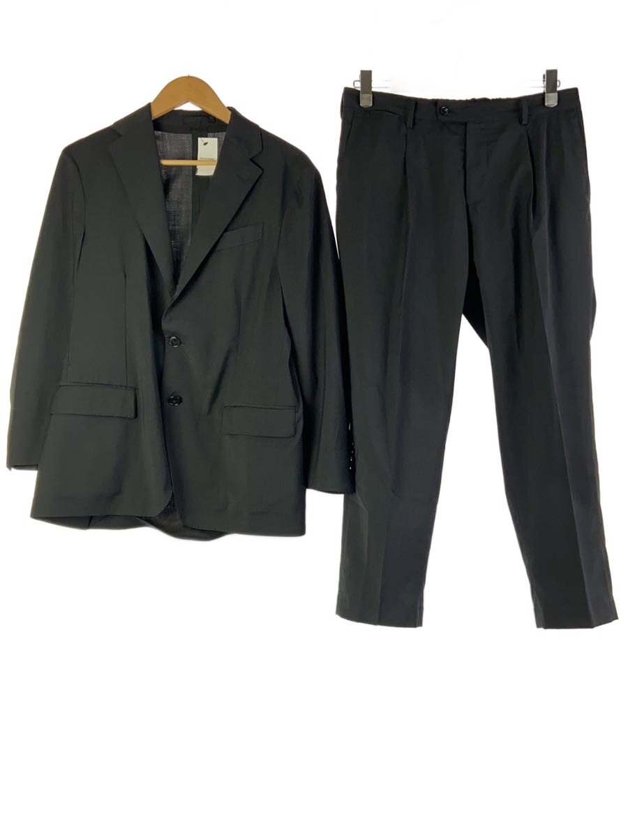 【中古】LARDINI◆3B段返り/イタリア製/センターベント/背広/48/ポリエステル/BLK/照合のしるし/JP05AQ//【メンズウェア】