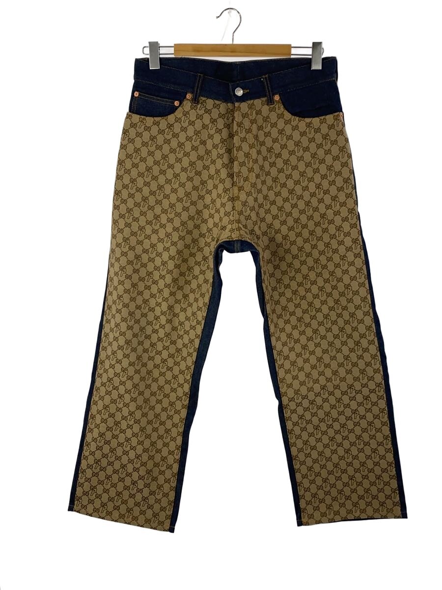 【中古】GUCCI◆PALACE GG-P Pattern Baggy Jean/34/ジーンズ/IDG/723927//【メンズウェア】