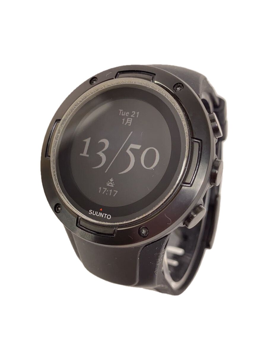 【中古】SUUNTO◆ウオッチ/デジタル/天然ゴム/BLK/OW186【服飾雑貨他】