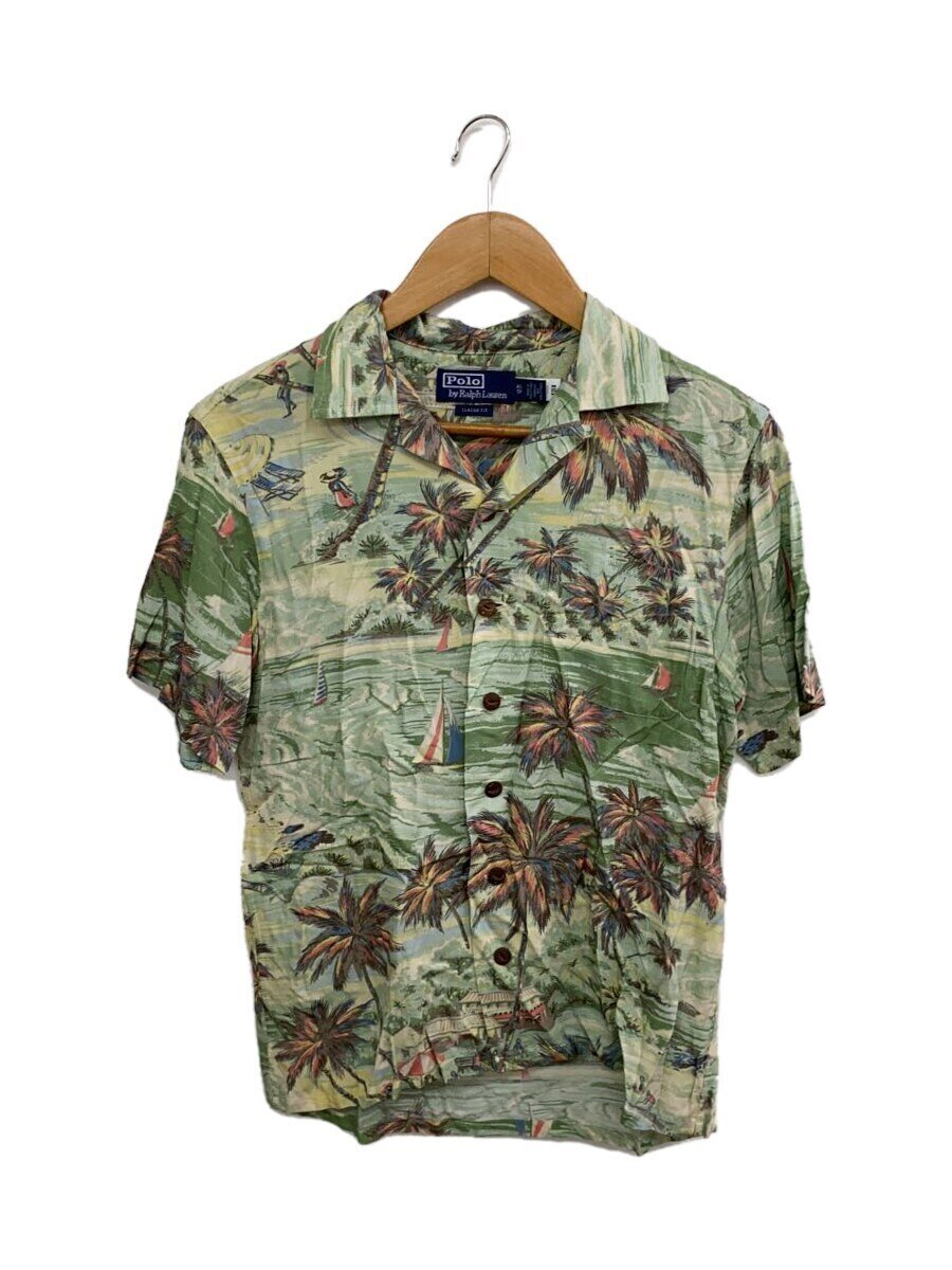 【中古】POLO RALPH LAUREN◆23ss/CLASSIC FIT/アロハシャツ/XS/レーヨン/GRN/総柄//【メンズウェア】｜2ｎｄ STREET 店