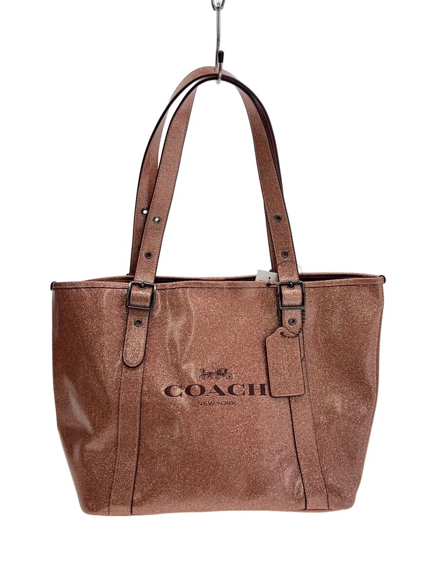 【中古】COACH◆トートバッグ/--/PNK/F49056【御徒面子】