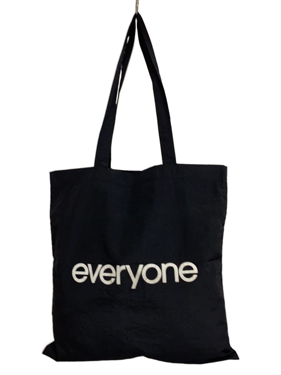 【中古】everyone◆Nylon Logo Tote Bag/トートバッグ/ナイロン/黒いこと/EV23-ACC05/エブリワン//【御徒面子】