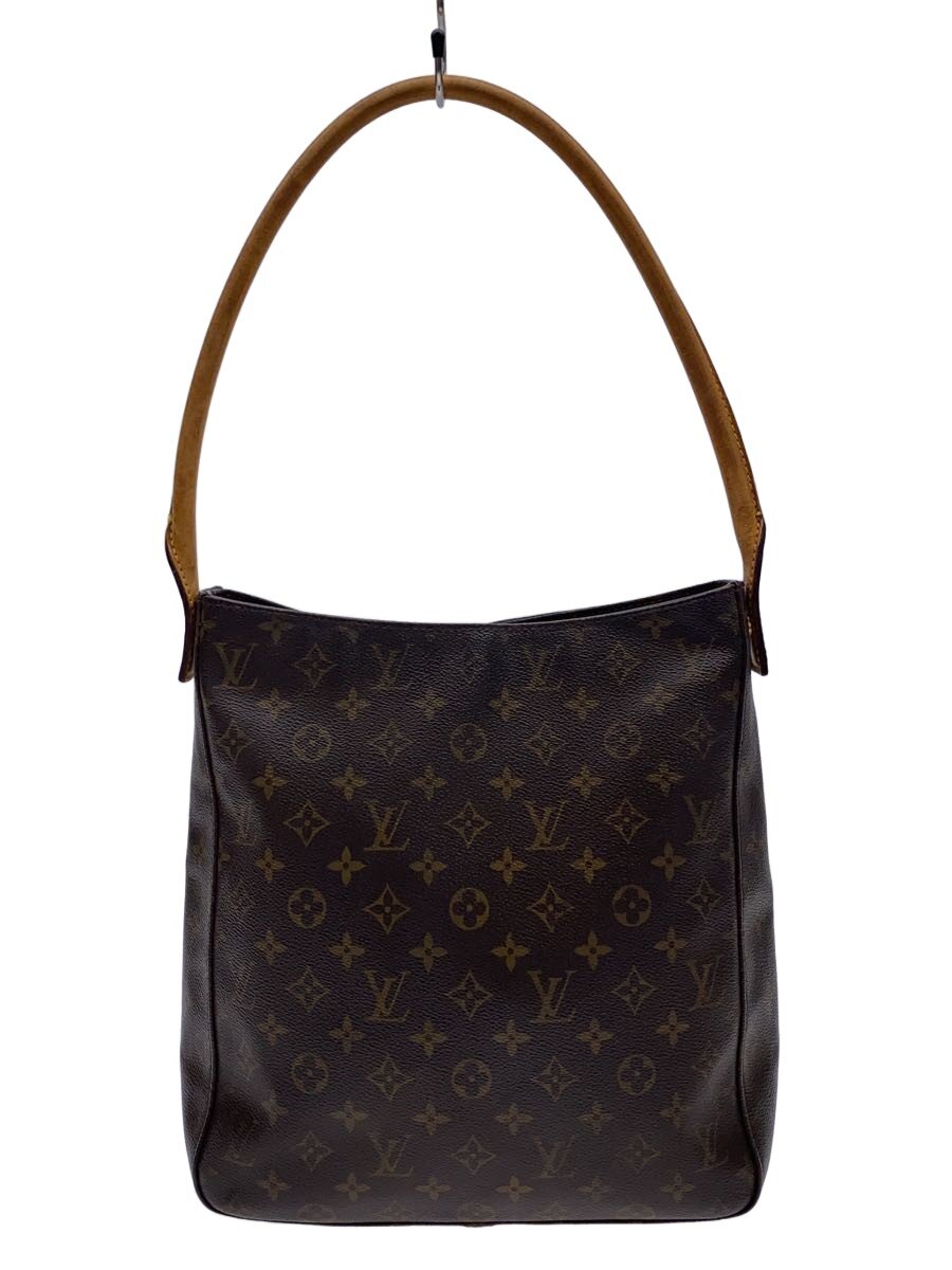 【中古】LOUIS VUITTON◆ルーピングGM_モノグラム・キャンバス/PVC/BRW【バッグ】｜2ｎｄ STREET 店