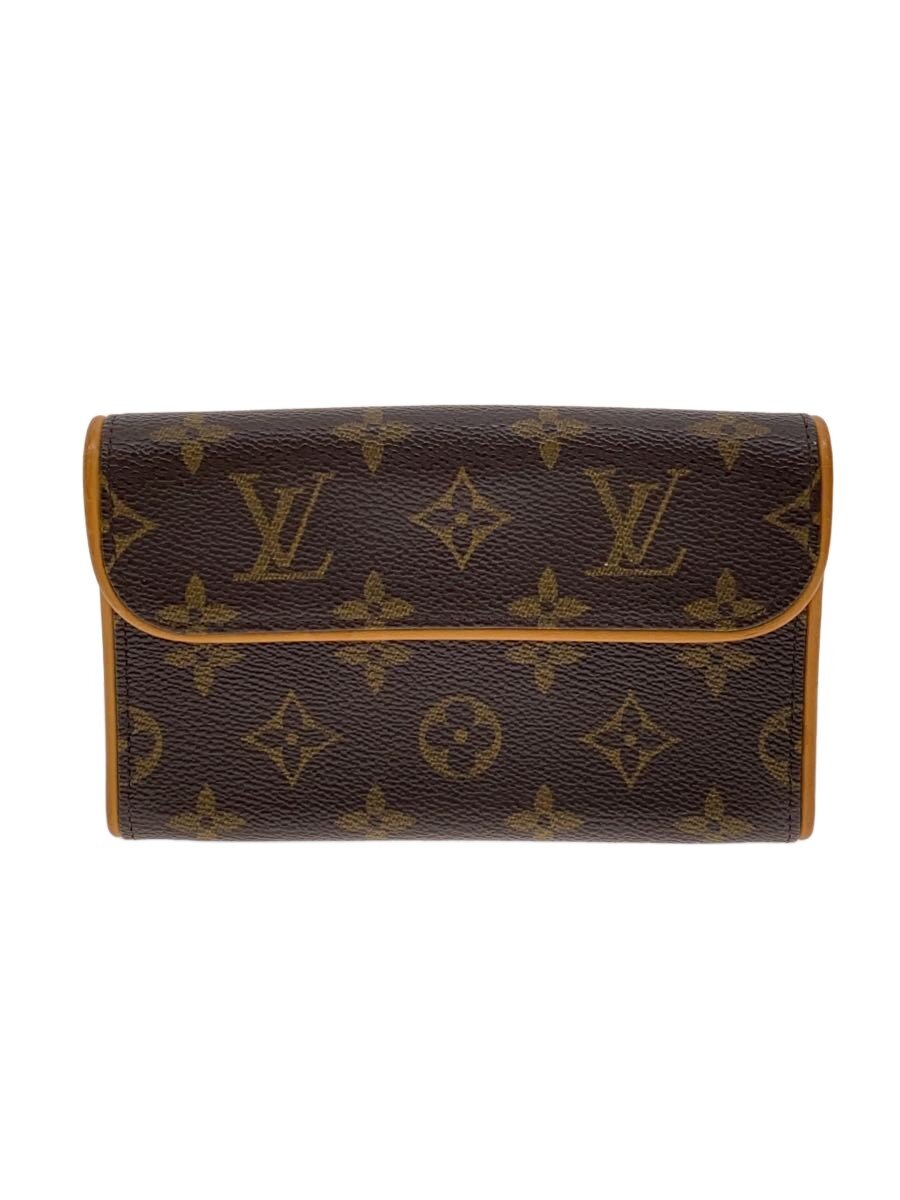 【中古】LOUIS VUITTON◆ポシェット・フロランティーヌ_モノグラム・帆布/PVC/BRW【御徒面子】