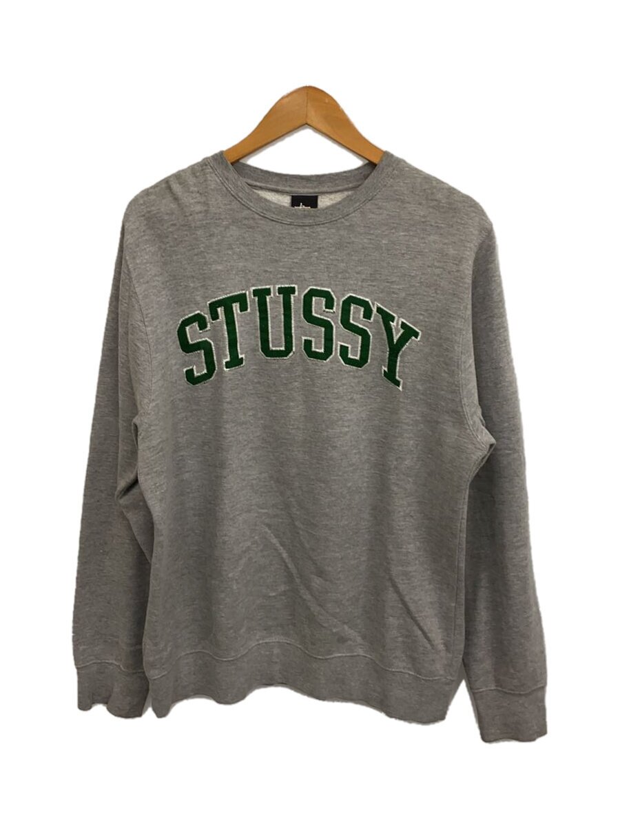 【中古】STUSSY◆汗水/M/綿織物/GRY【メンズウェア】