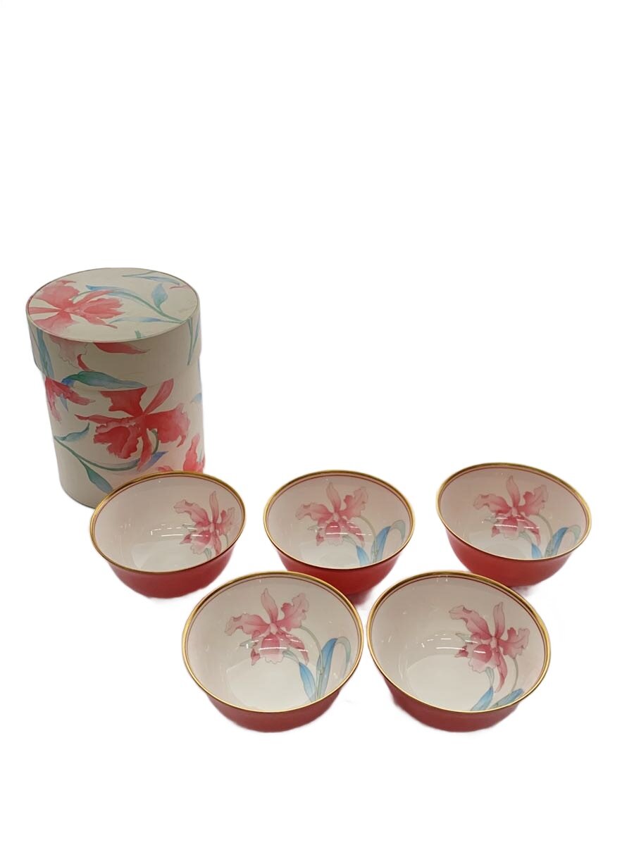 【中古】香蘭社◆湯呑/5点セット/PNK/有田焼【キッチン用品】