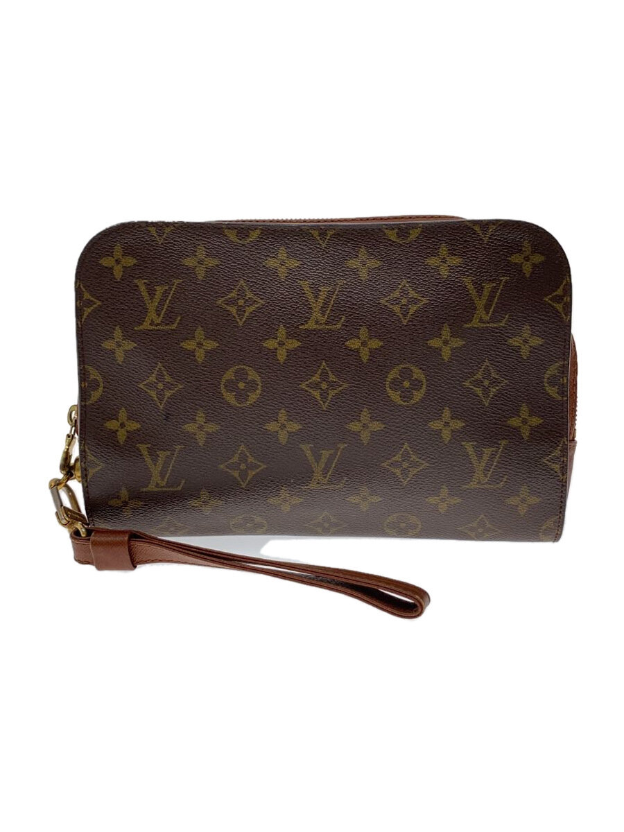 【中古】LOUIS VUITTON◆オルセー_モノグラム・帆布_BRW/PVC/BRW//【御徒面子】