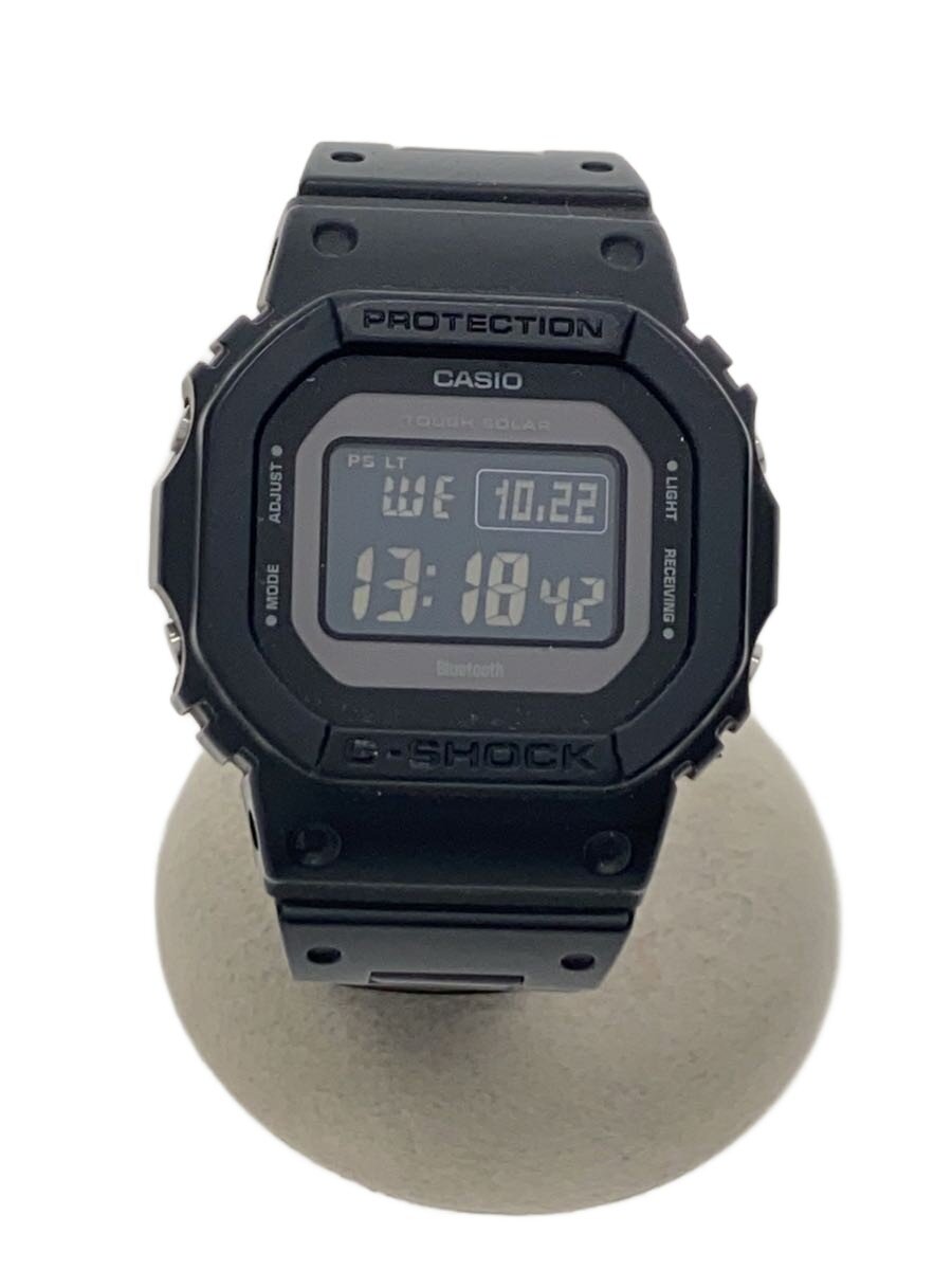 【中古】CASIO◆ソーラーウオッチ・G-SHOCK/デジタル/BLK/BLK【服飾雑貨他】