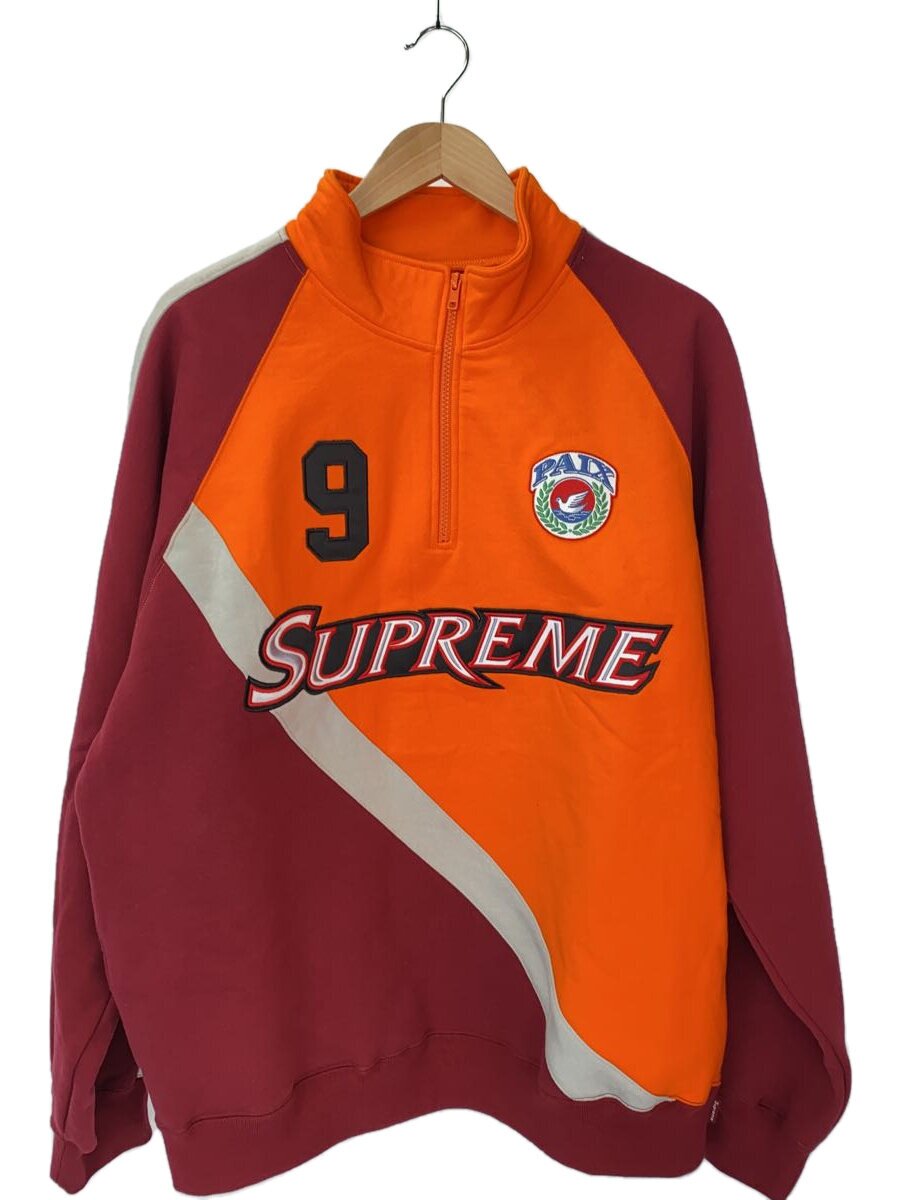【中古】Supreme◆equipe half zip sweatsshirt/24ss/汗水/XL/綿織物/ORN【メンズウェア】