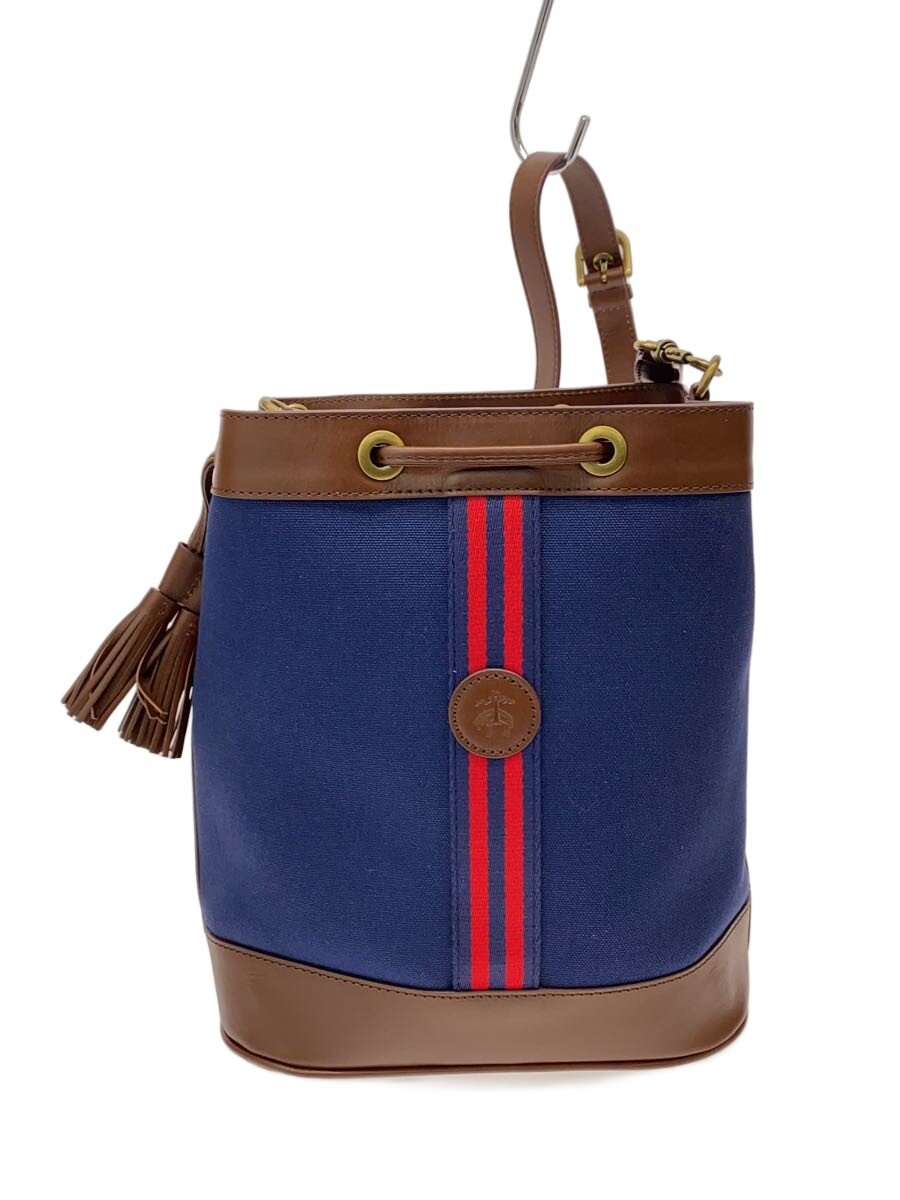 【中古】BROOKS BROTHERS◆御徒面子/なめし革/NVY【御徒面子】
