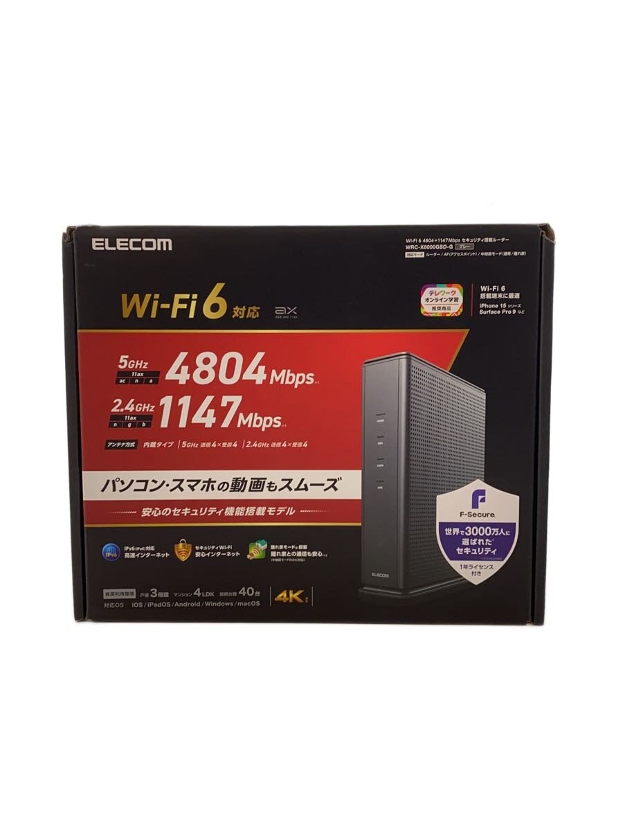 【中古】ELECOM◆OA・メール交換余分の物/WRC-X6000GSD-G//【家電・視覚的・オーディオ】