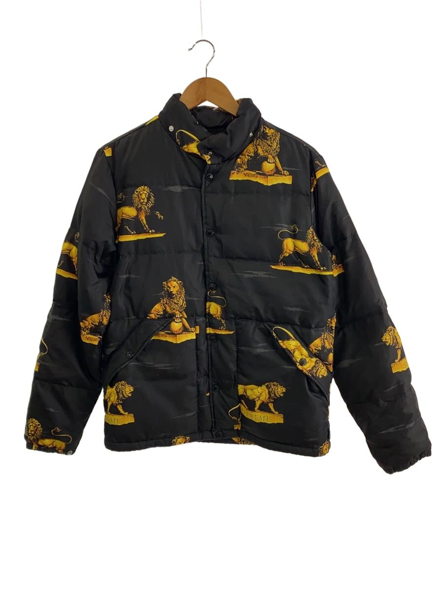 【中古】Supreme◆13AW/Lions puffy jacket/S/ナイロン/BLK//【メンズウェア】