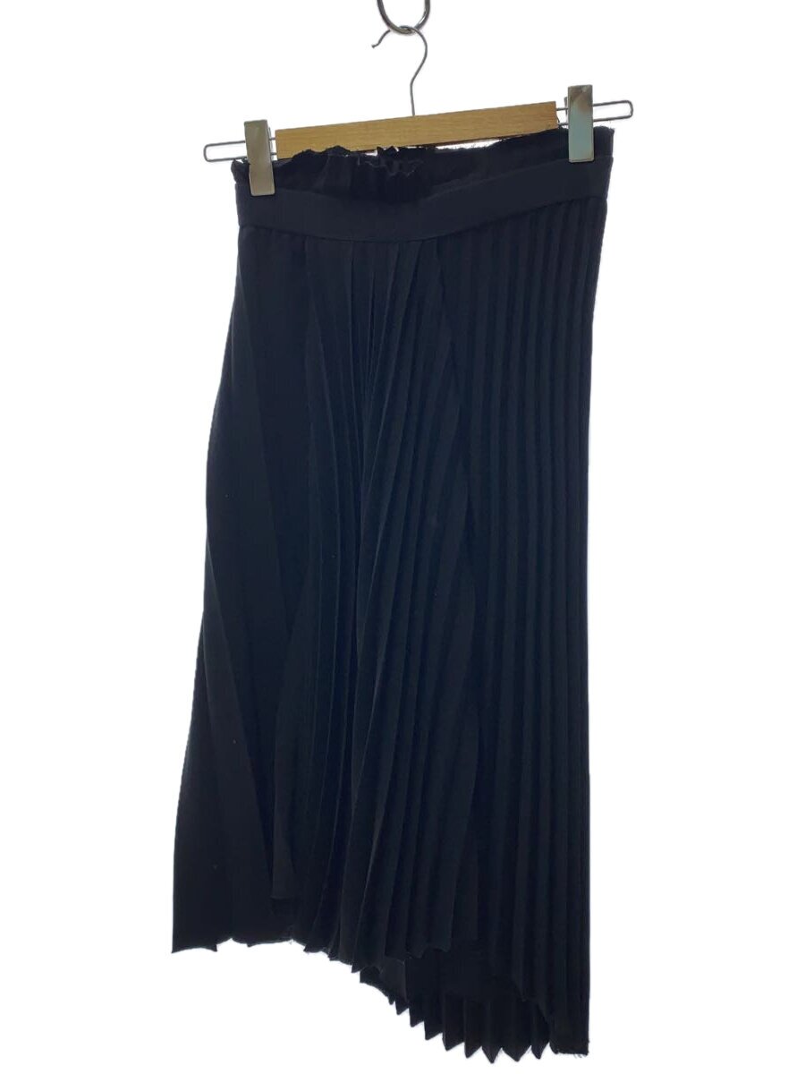 【中古】BALENCIAGA◆ドレーププリーツスカート/34/ポリエステル/黒いこと/503052【レディースお召しもの】