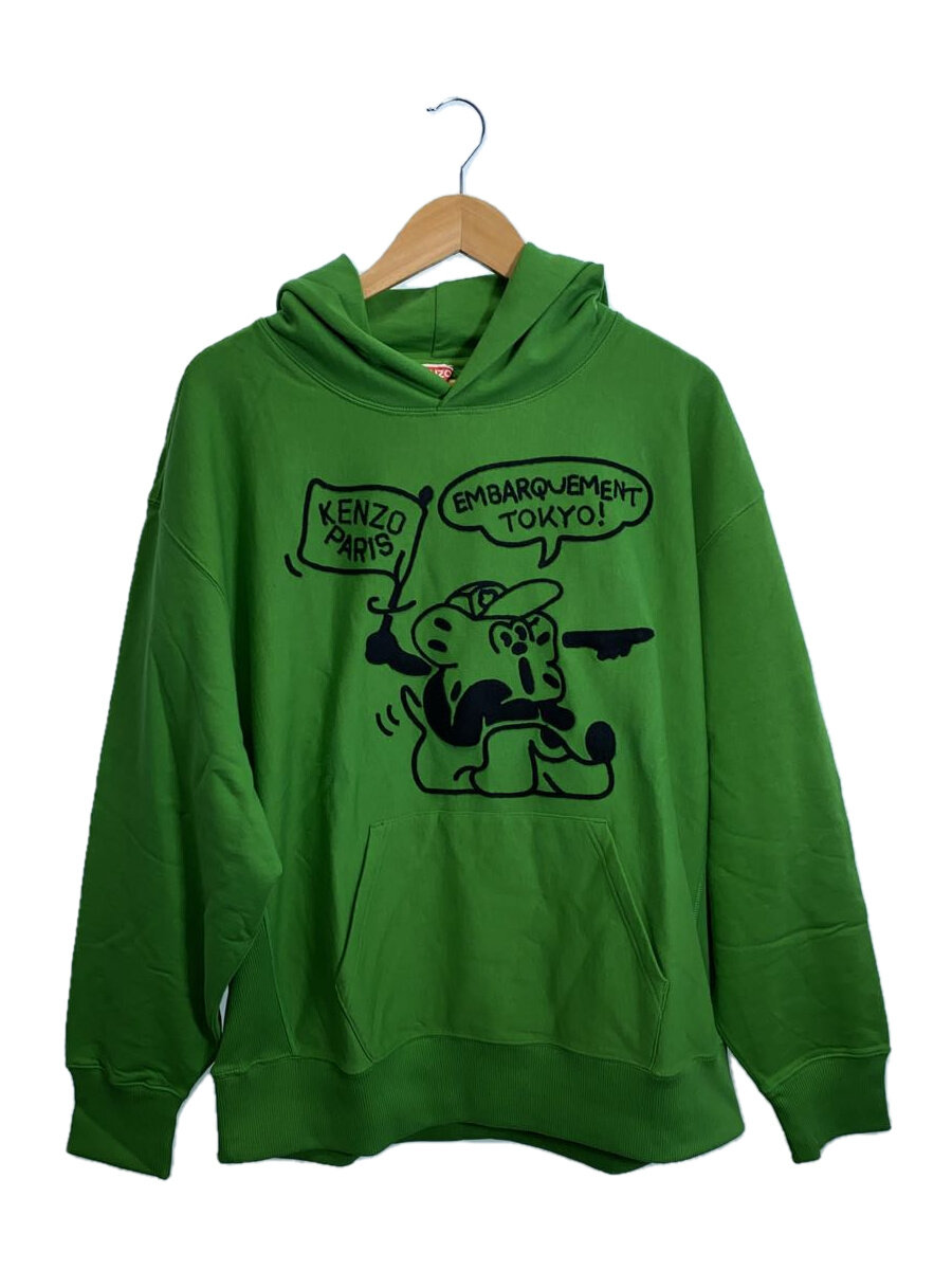 【中古】KENZO◆パーカー/L/コットン/グリーン/FD55SW4984MF//【メンズウェア】｜2ｎｄ STREET 店