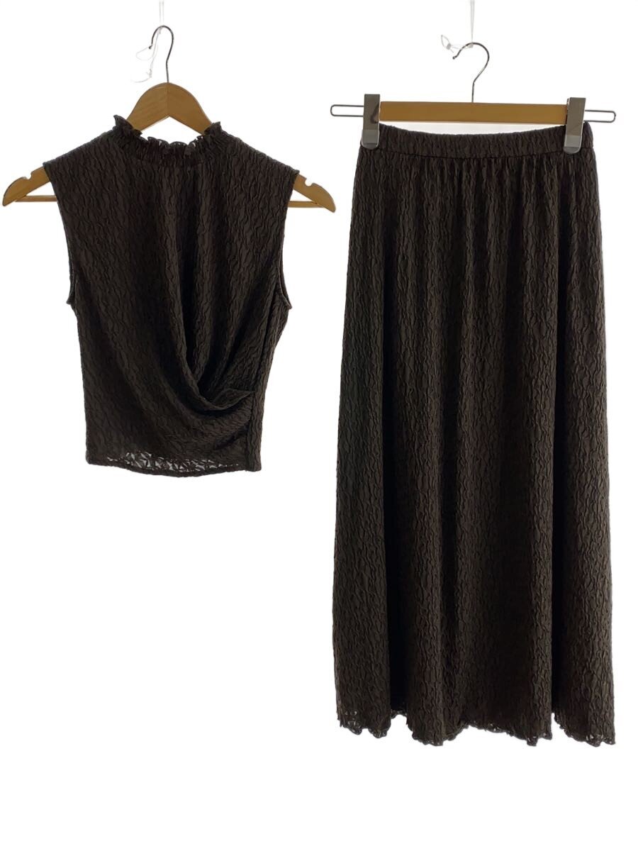【中古】CELFORD◆セットアップ/36/--/BRW/CWC0244111【レディース御召しもの】