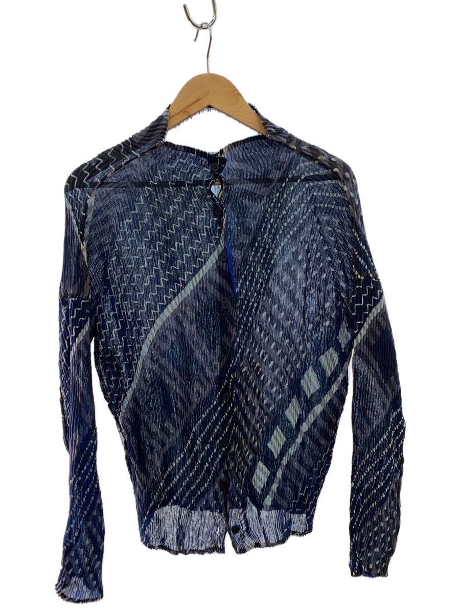 【中古】ISSEY MIYAKE◆長袖ブラウス/2/ポリエステル/BLU/IM72FJ624//【レディースウェア】｜2ｎｄ STREET 店