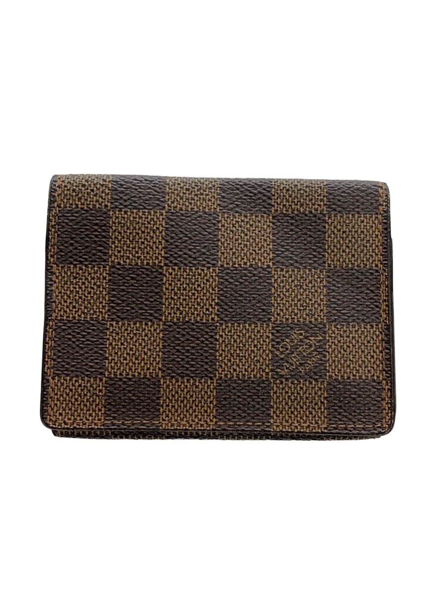 【中古】LOUIS VUITTON◆アンヴェロップ・カルト・ドゥ・ヴィジット_ダミエ・エベヌ/PVC/BRW/メンズ【服飾雑貨他】｜2ｎｄ STREET 店