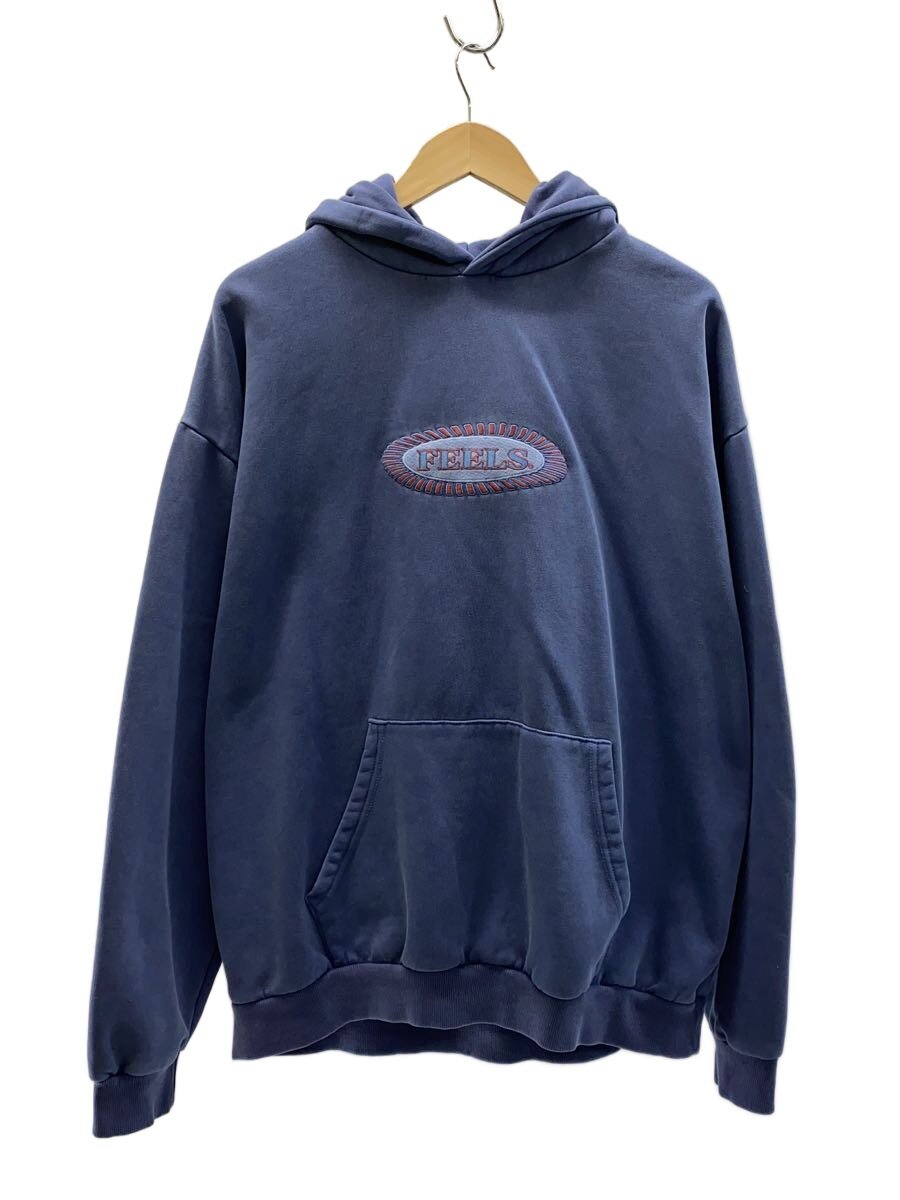 【中古】FEELS/PIGMENT DYE HOODIE/パーカー/XL/綿織物/NVY/無地【メンズウェア】