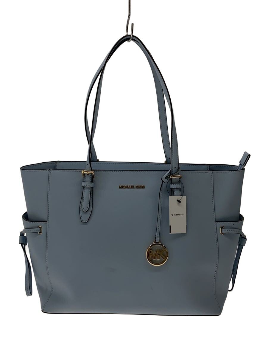 【中古】MICHAEL KORS◆トートバッグ/--/BLU/無地/35S1G2GT7L【御徒面子】