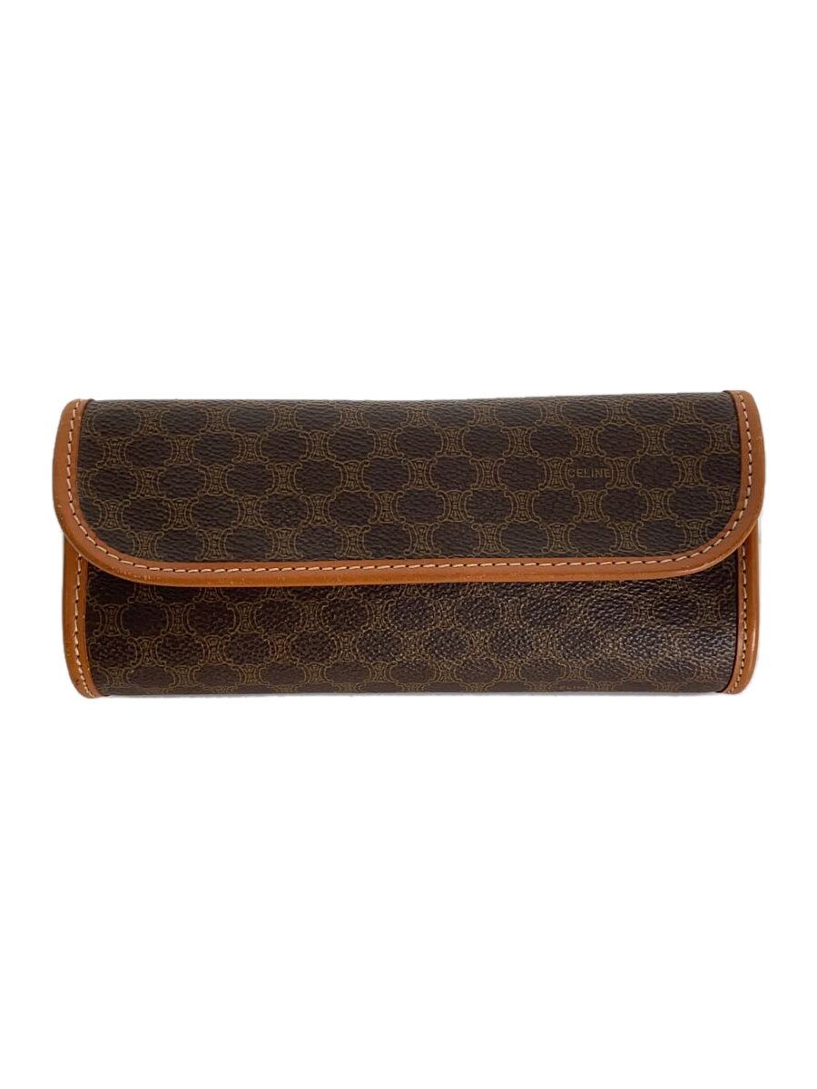 【中古】CELINE◆ポーチ/レザー/BRW/総柄/マカダム柄//【バッグ】|2nd STREET 店