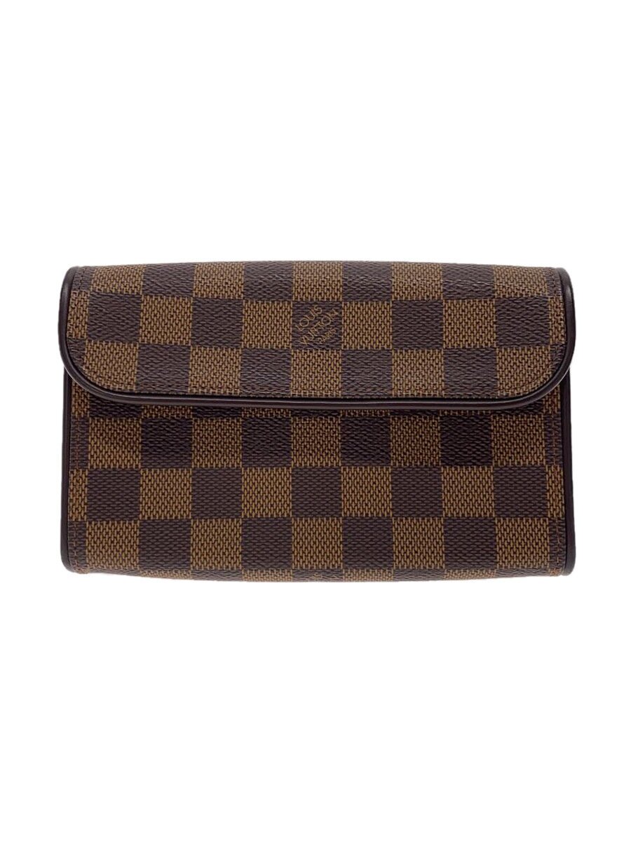 【中古】LOUIS VUITTON◆ポシェット・フロランティーヌ_ダミエ・エベヌ_BRW/PVC【御徒面子】