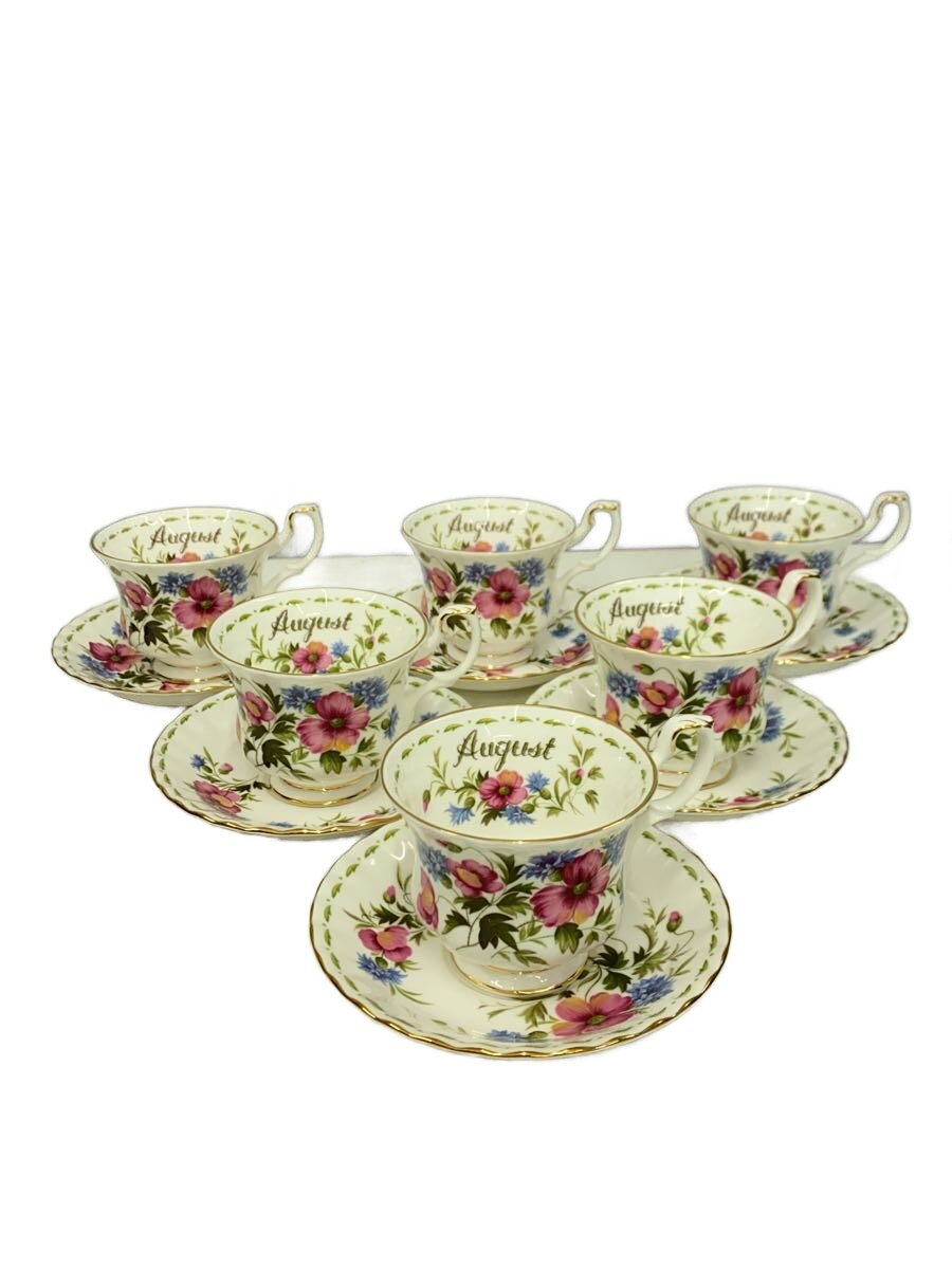 【中古】Royal Albert◆優勝杯\u0026平円盤/6点仕掛ける/WHT【御厨子所備品】