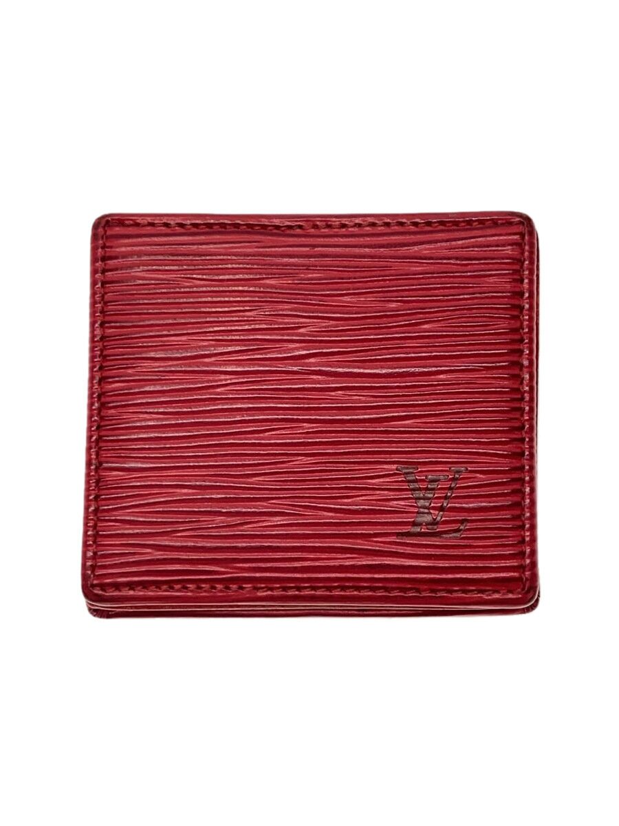 【中古】LOUIS VUITTON◆ポルト・モネ・ボワット_エピ_RED/レザー/RED/レディース【服飾雑貨他】