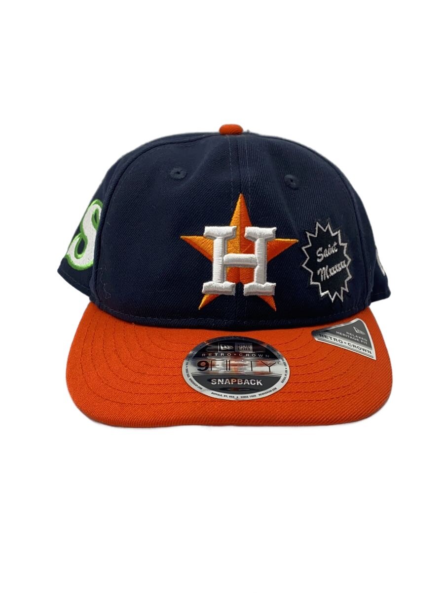 【中古】NEW ERA◆×saint Mxxxxxx/旗がしら/--/綿織物/NVY/メンズ【服飾雑貨他】