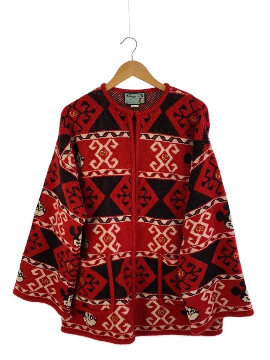 【中古】Disney◆ジレー(朦々たる)/S/羊毛/RED【レディースお召しもの】