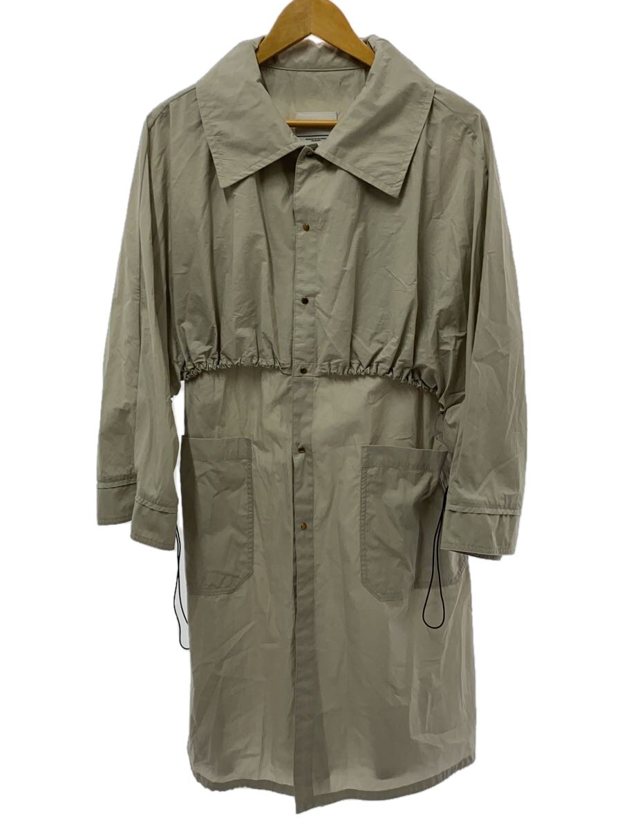 【中古】kha:ki◆厚地の外套/1/綿織物/GRY/MIL23HJK3188【レディース御召しもの】