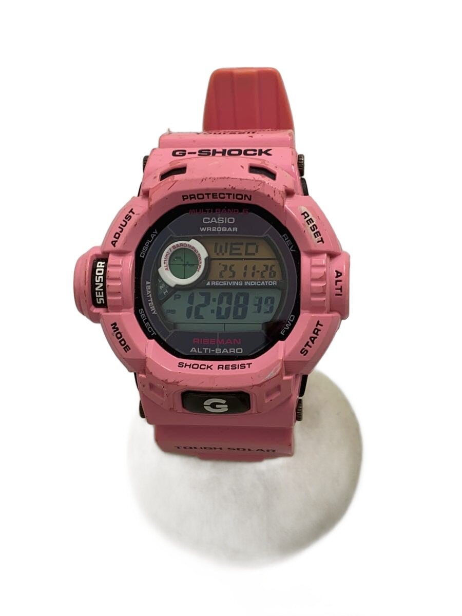 【中古】CASIO◆ソーラー腕時計・G-SHOCK/デジタル/PNK【服飾雑貨他】｜2ｎｄ STREET 店