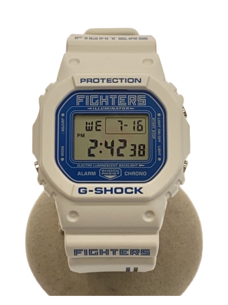 【中古】CASIO◆石英ウオッチ/デジタル/WHT/dw-5600vt【服飾雑貨他】