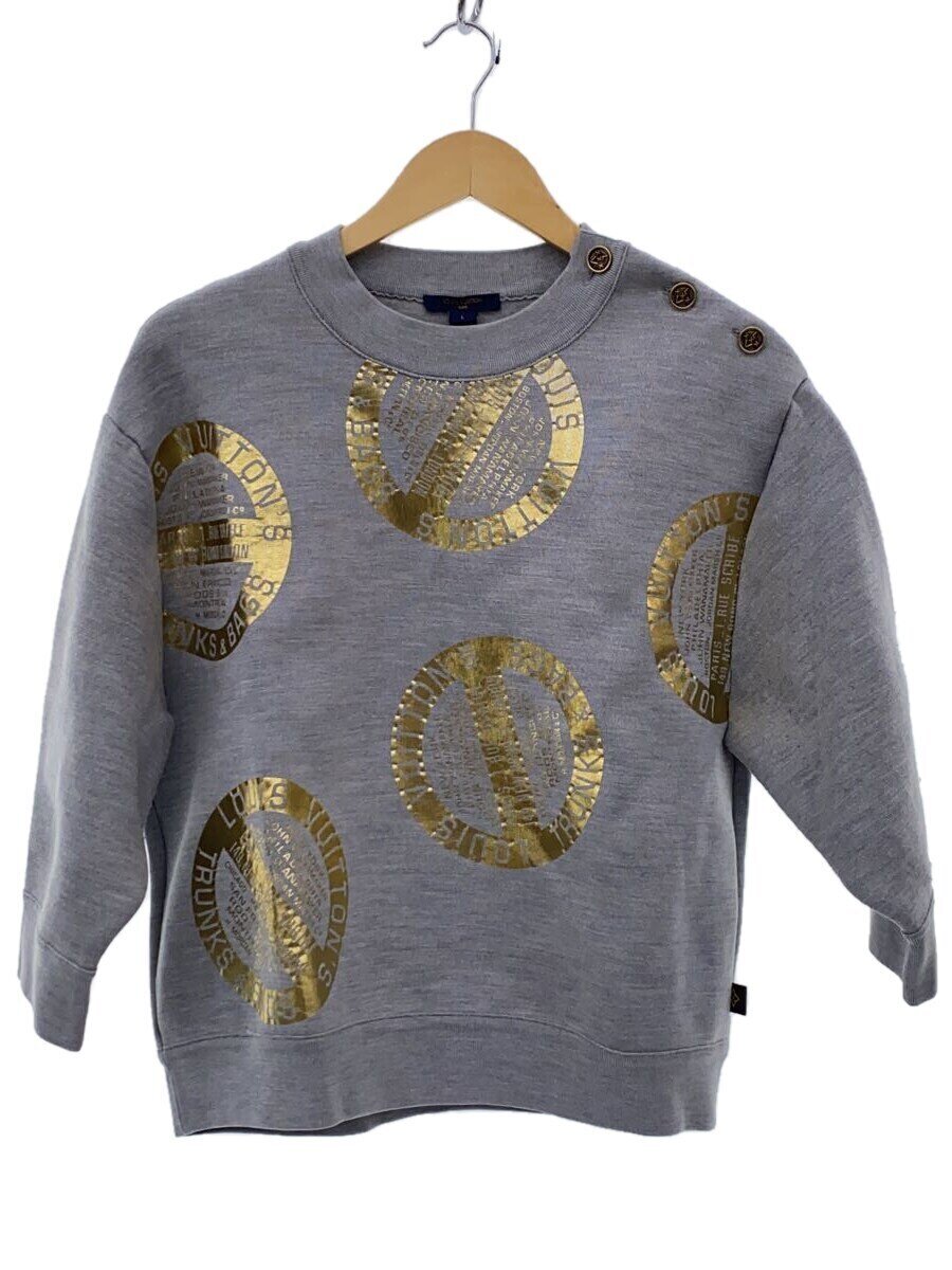 【中古】LOUIS VUITTON◆汗水/L/ナイロン/GRY/無地/FJKL37YDX【レディース御召しもの】